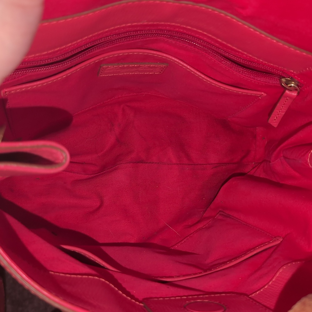 Dooney & Bourke Coral Tote with Brown Accents - Picture 6 of 12